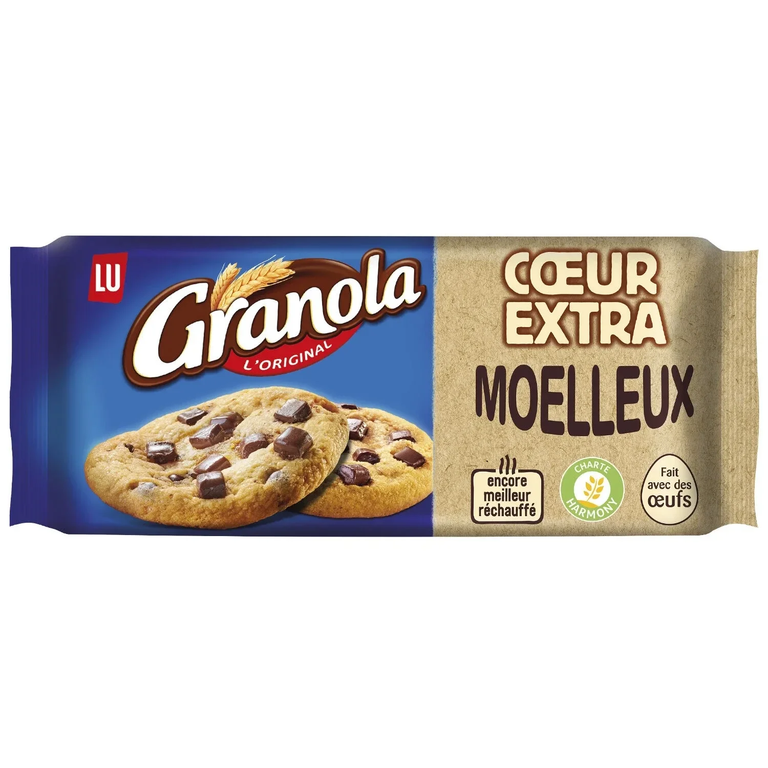 Cookies Extra Moelleux aux Pépites de Chocolat – 182 g – Granola LU  2 Stück