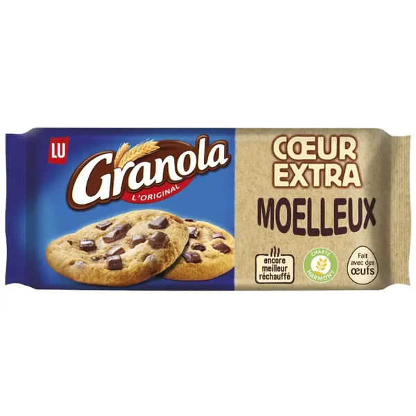 Cookies Extra Moelleux aux Pépites de Chocolat – 182 g – Granola LU  2 Stück
