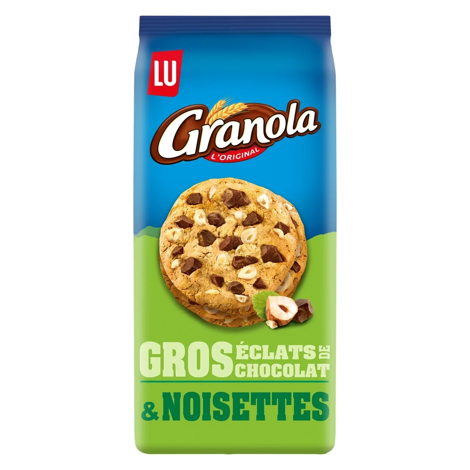 Cookies aux Gros Éclats Chocolat & Noisettes – 184 g – Granola LU -2 Stück