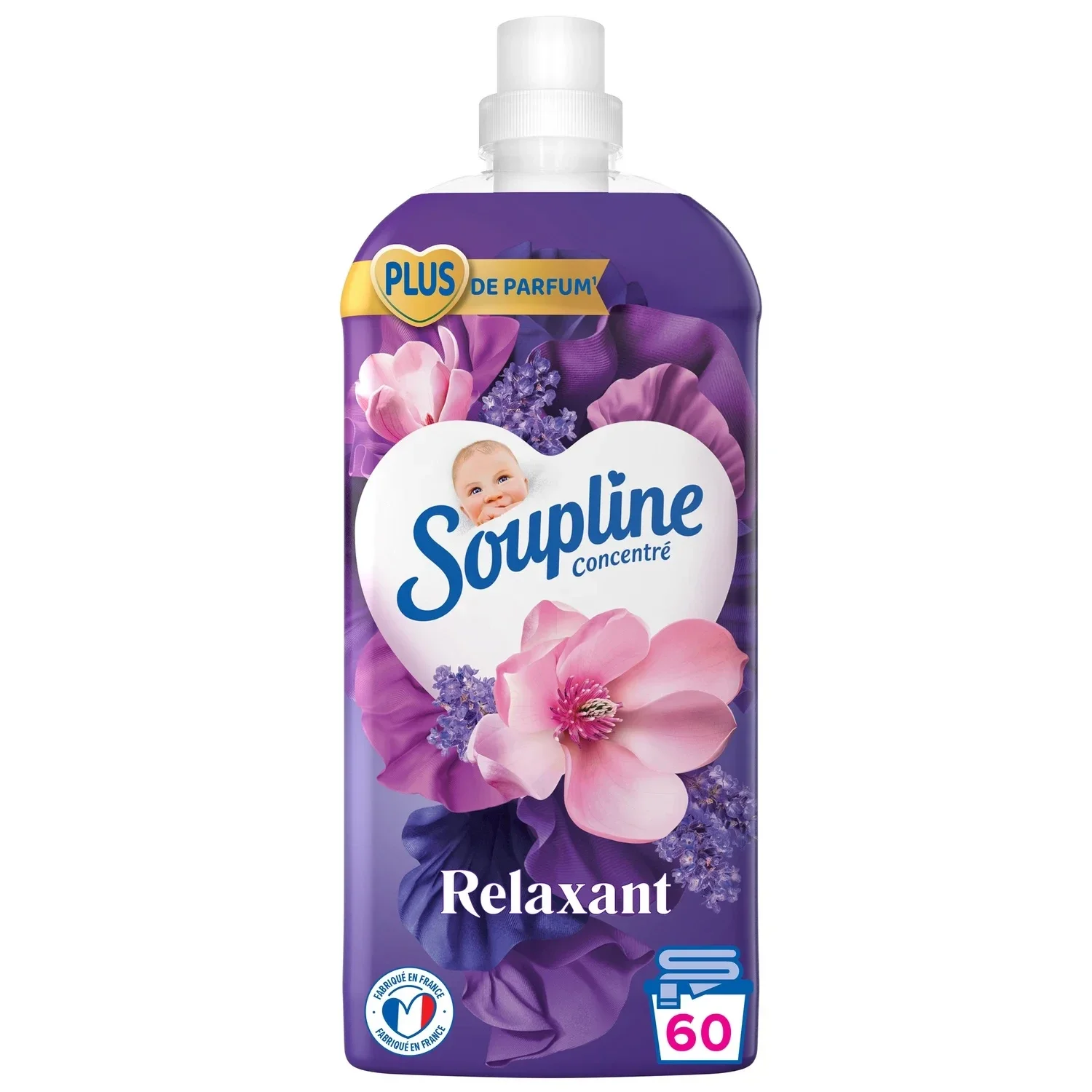 Soupline Adoucissant Concentré Magnolia Lavande – Weichspüler 1,28 L