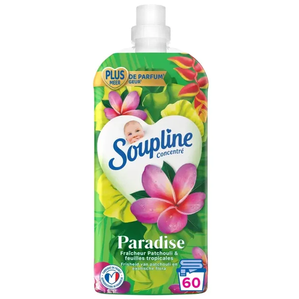 Soupline Adoucissant  Paradise Collection – Weichspüler 1,28 L