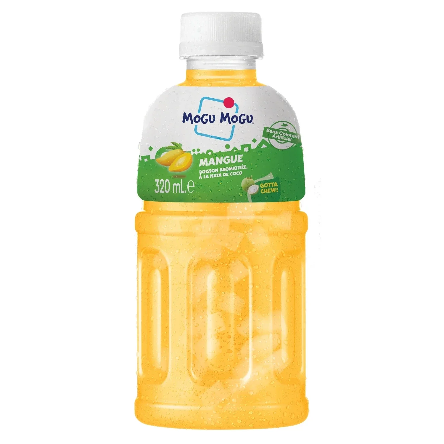 MOGU MOGU Mango-Getränk mit Nata de Coco – 320 ml (2 Stück)