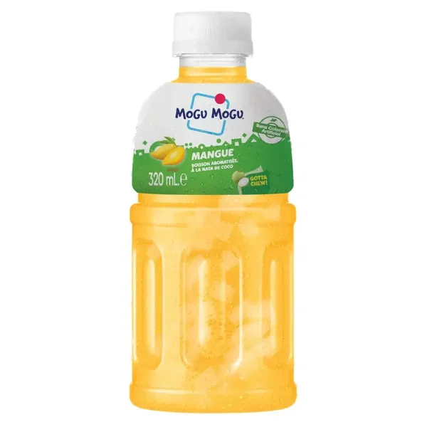 MOGU MOGU Mango-Getränk mit Nata de Coco – 320 ml (2 Stück)