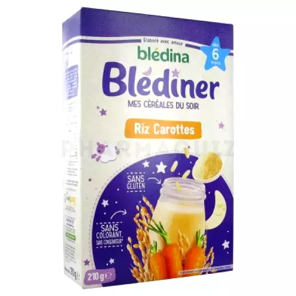 Blédina My Evening Cereals Reiskarotten ab 6 Monaten 210 g 🌾🥕 (2 x St)