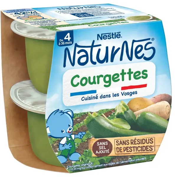 NESTLE Kleiner Babytopf Zucchini ab 4/6 Monaten 2 Packungen à 130 g 🥒👶 (3 x St)