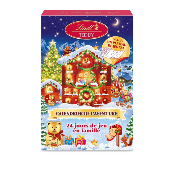 Kinder-Adventskalender Teddy LINDT Die 191g Box