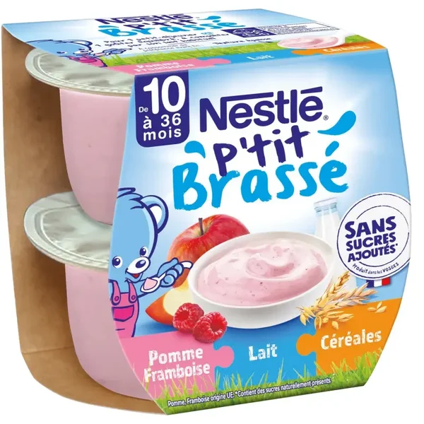 NESTLE Babydessert ab 10 Monaten Apfel Himbeermilch und Müsli (3 x St)