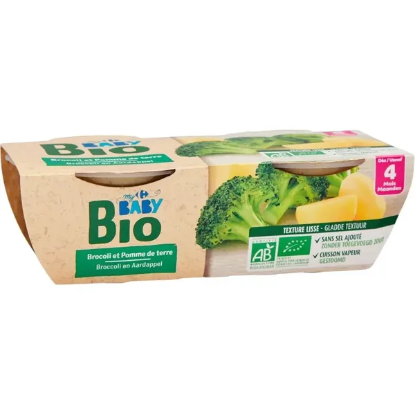 Bio Babybrei Brokkoli & Kartoffel (3 x St)