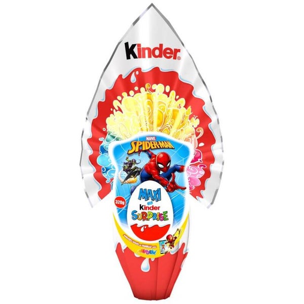 Kinder Surprise - SpiderMan Maxi Ei aus Vollmilchschokolade 320 g