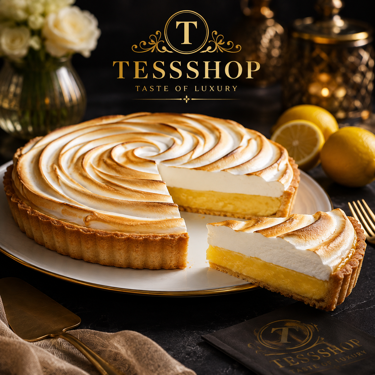 Citronenkuchen Meringuée