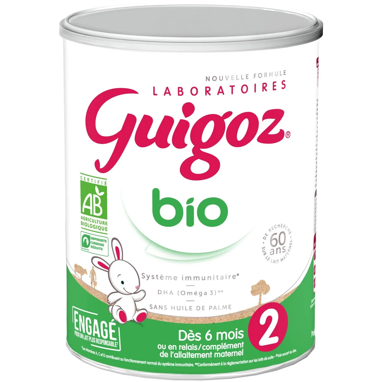 GUIGOZ Bio-Babymilchpulver 800 g, 2. Lebensjahr
