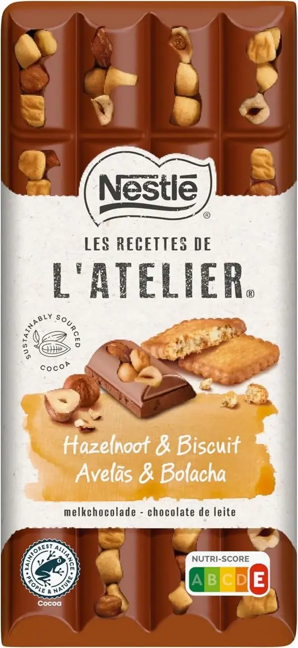 Nestlé Les Recettes de L’Atelier – Hazelnut & Biscuit (Avelãs & Bolacha) 170 g (2 Stück)
