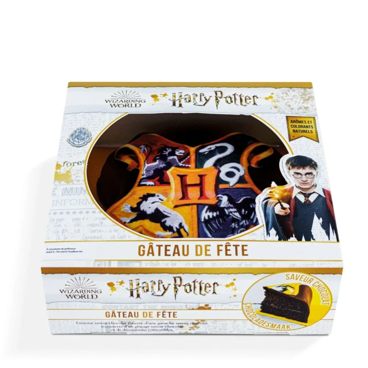 3D-Geburtstagstorte Harry Potter – Hogwarts Wappen – Fertigtorte 915 g