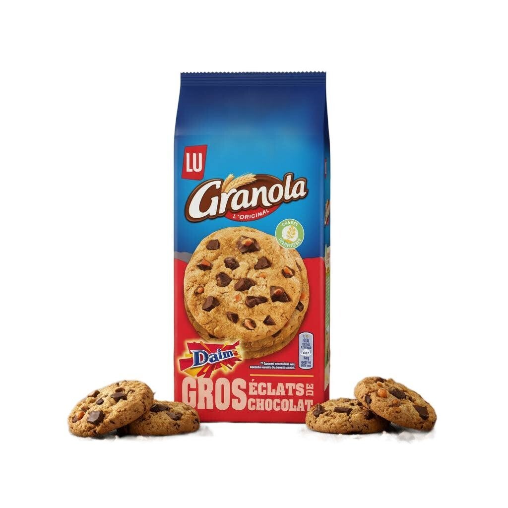 Cookies aux Gros Éclats de Chocolat et de Daim – 184 g – Granola LU 2 Stück