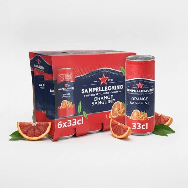 San Pellegrino Arancia Rossa – 6er-Pack (6 x 33 ml)
