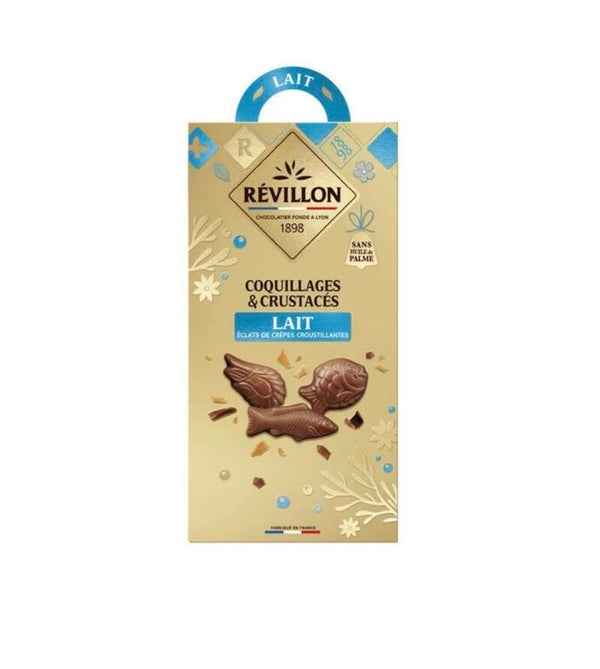 Milchschokolade in Muschel- und Krabbenform – 140 g