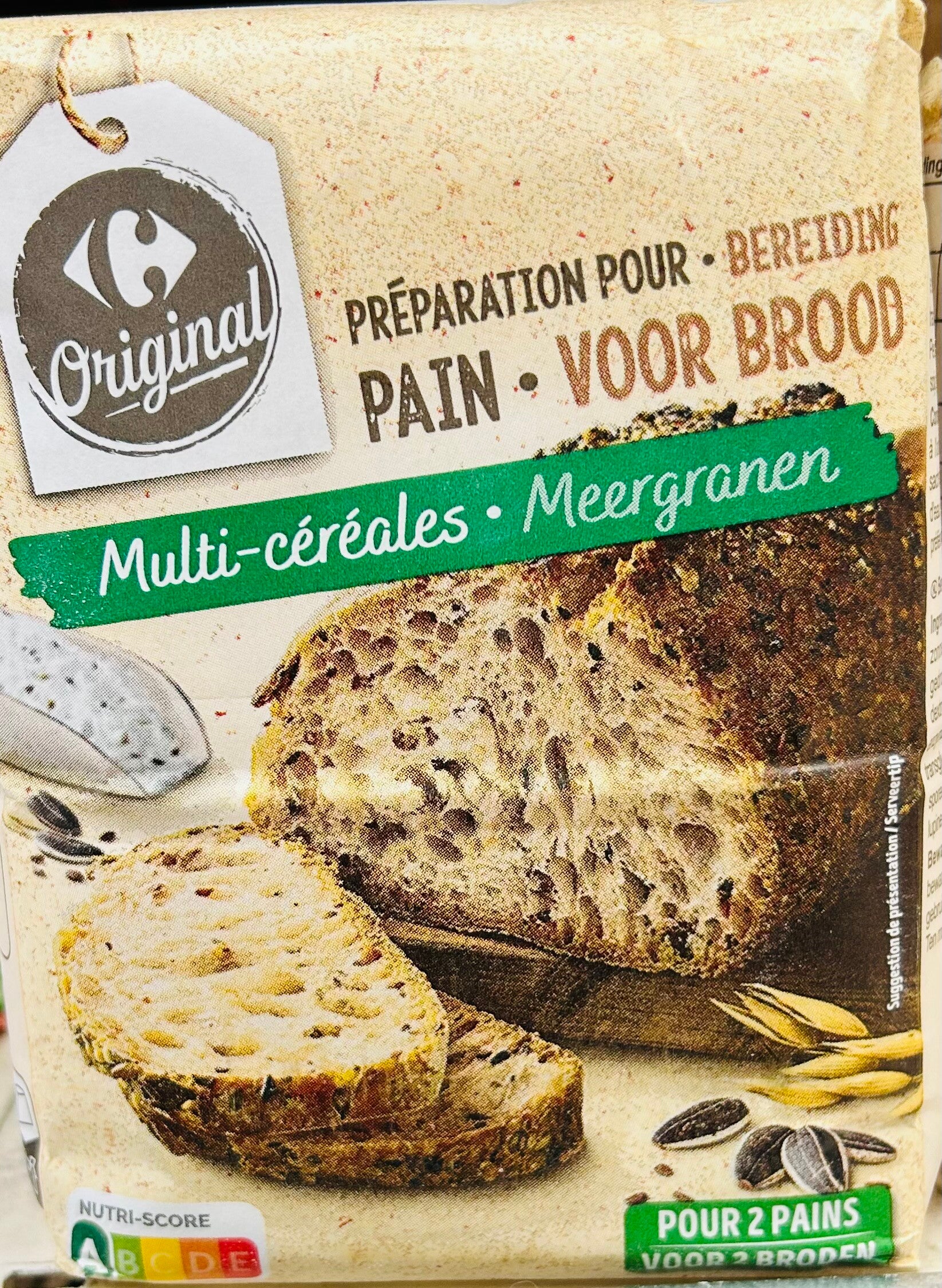 Backmischung für Mehrkornbrot mit Saaten – 1 kg 2 Stück