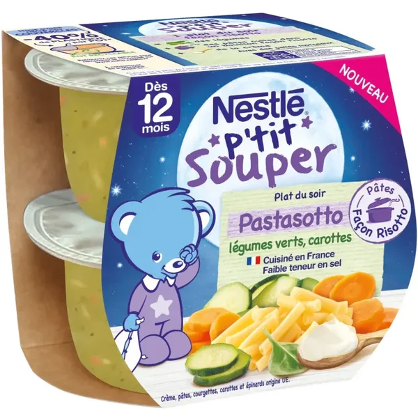 NESTLE Baby-Abendgericht ab 12 Monaten, Gemüse & Karotten (3 x St)