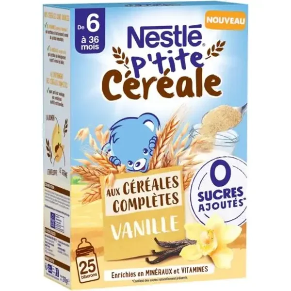 NESTLE Vanille-Müsli mit Vollkorn ohne Zuckerzusatz 270 g (3 x St)