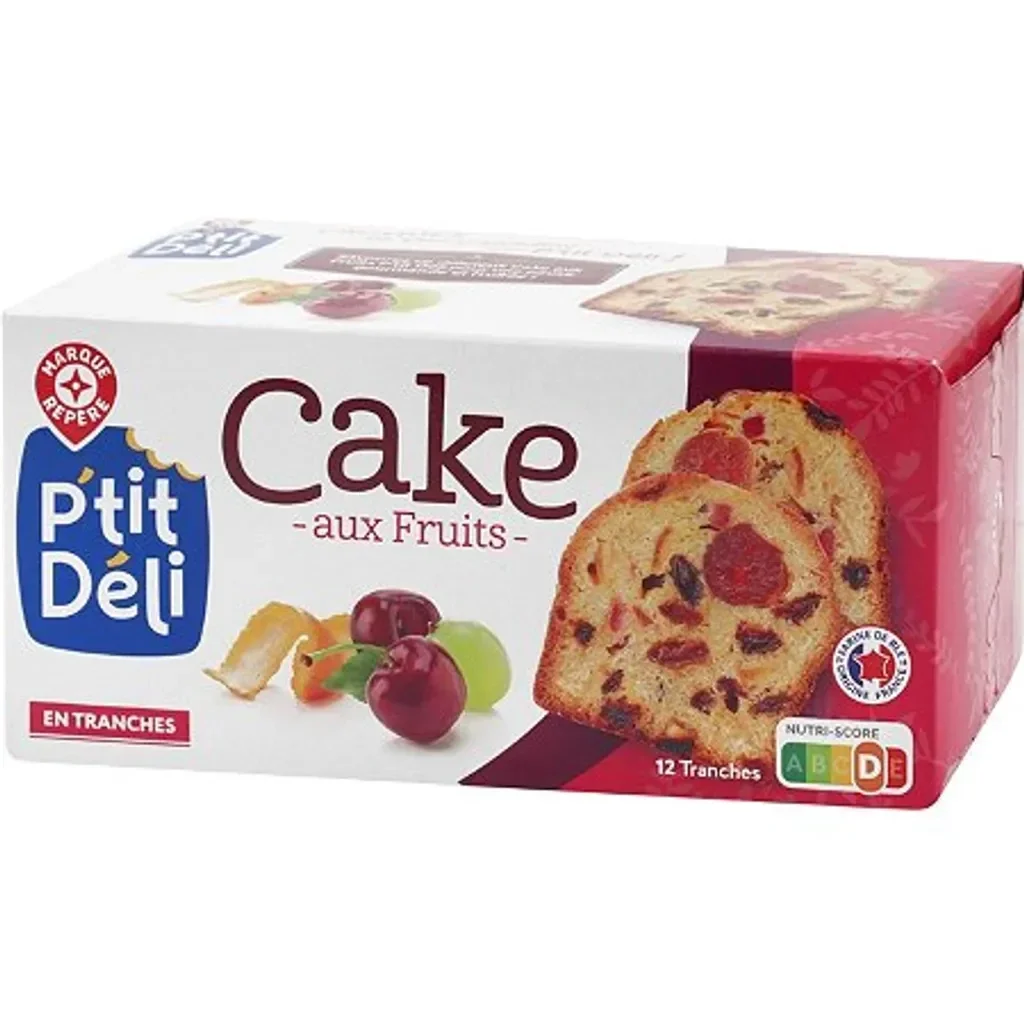 P'tit Deli Cake aux Fruits / 2 Stück /