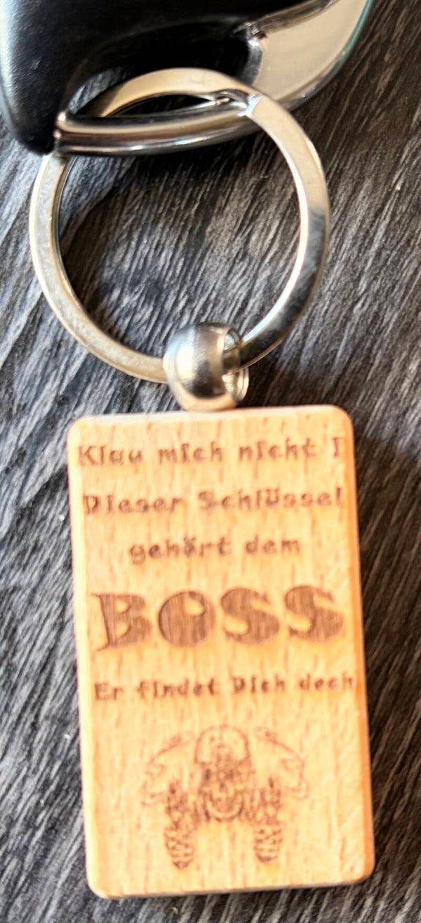 Schlüsselanhänger aus Holz