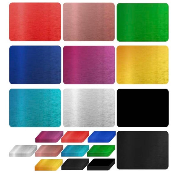 Visitenkarten aus Aluminium (Preis pro Seite)