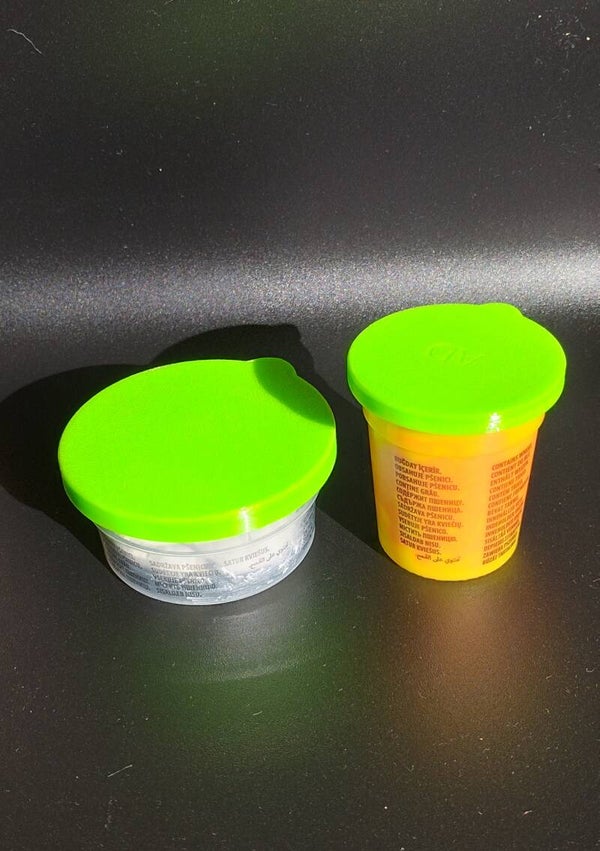 Premium Ersatzdeckel-6er Set für Knetdosen (Ø 68mm & Ø 50mm) – Passgenau & Robust