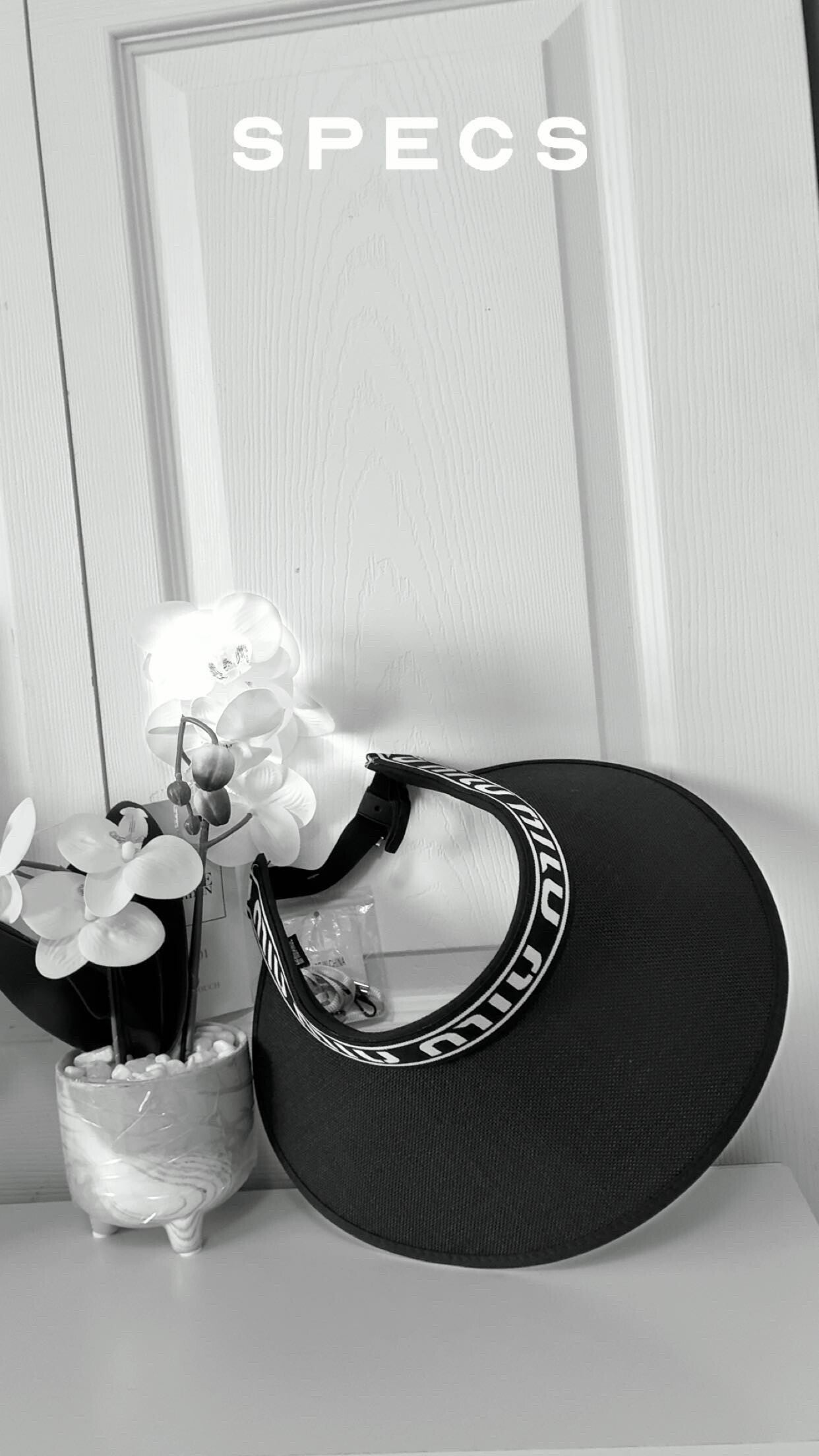Miu Miu hat sun visors