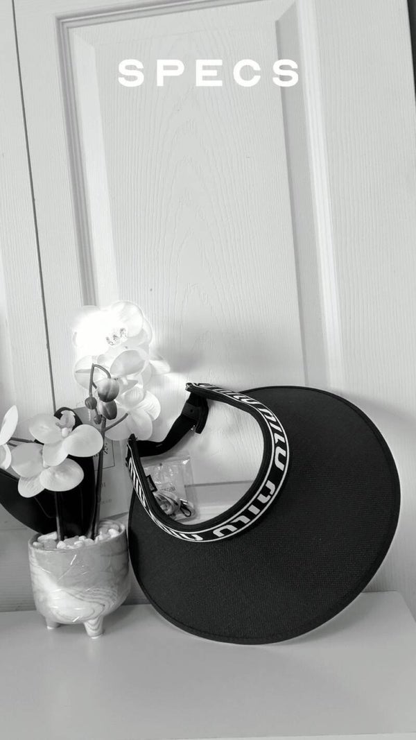 Miu Miu hat sun visors