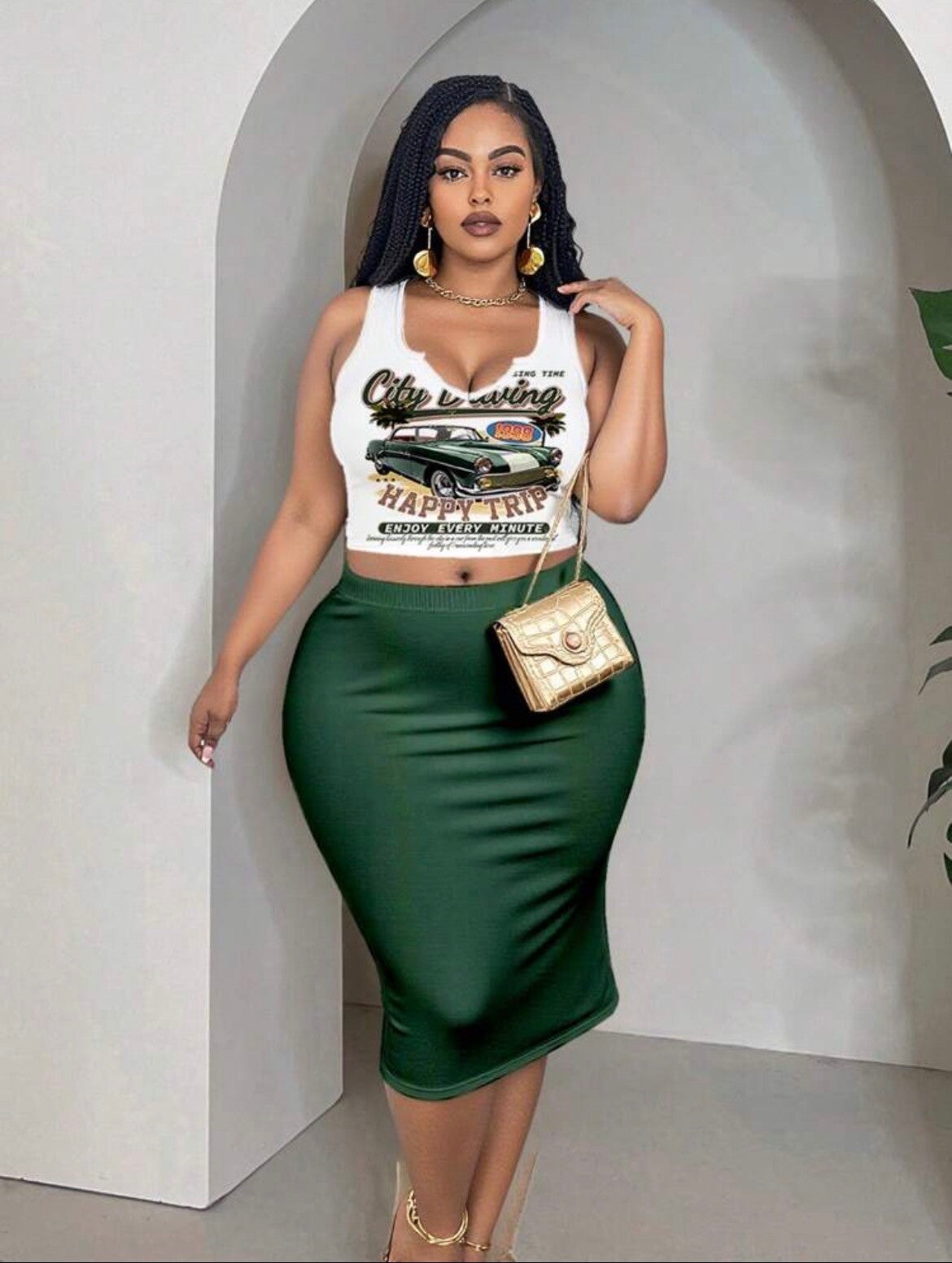 Green and white