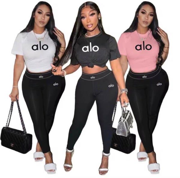 Alo yoga crop top leggings set