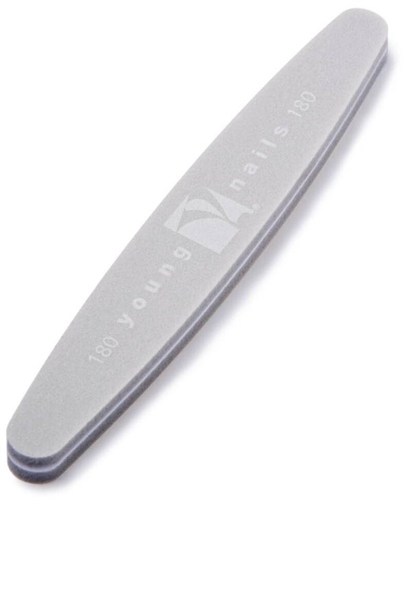 Young Nails Grey Sponge buffer vijl, 180-180 grit.