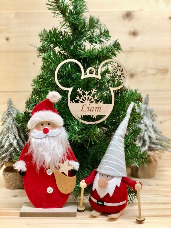 KerstHanger Hout Mickey Mouse