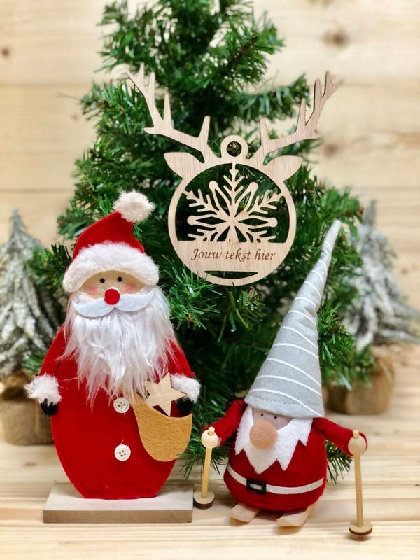 KerstHanger Hout Rudolf