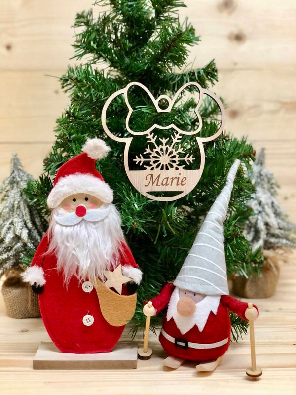 KerstHanger Hout Minnie Mouse