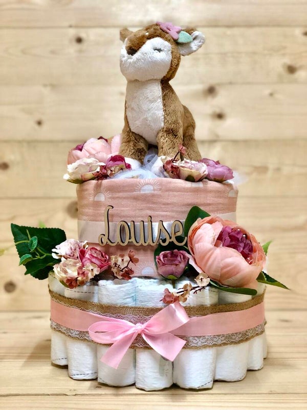 Pampertaart Hertje + Houten naam