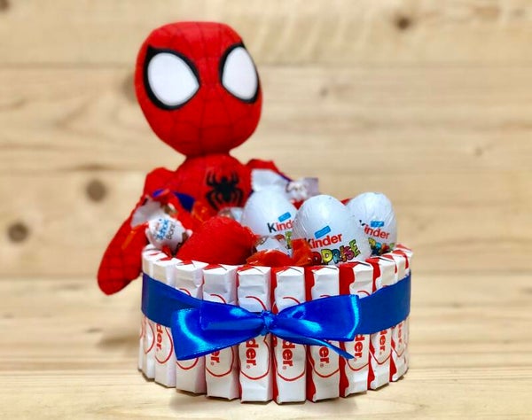 Spiderman Kinderchocolade Taart