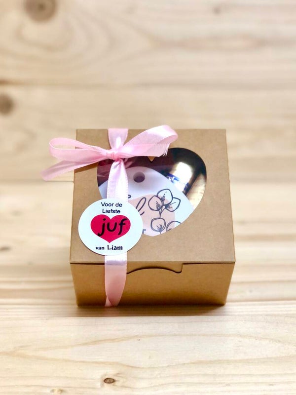 Lieve Juf doosje met magneet