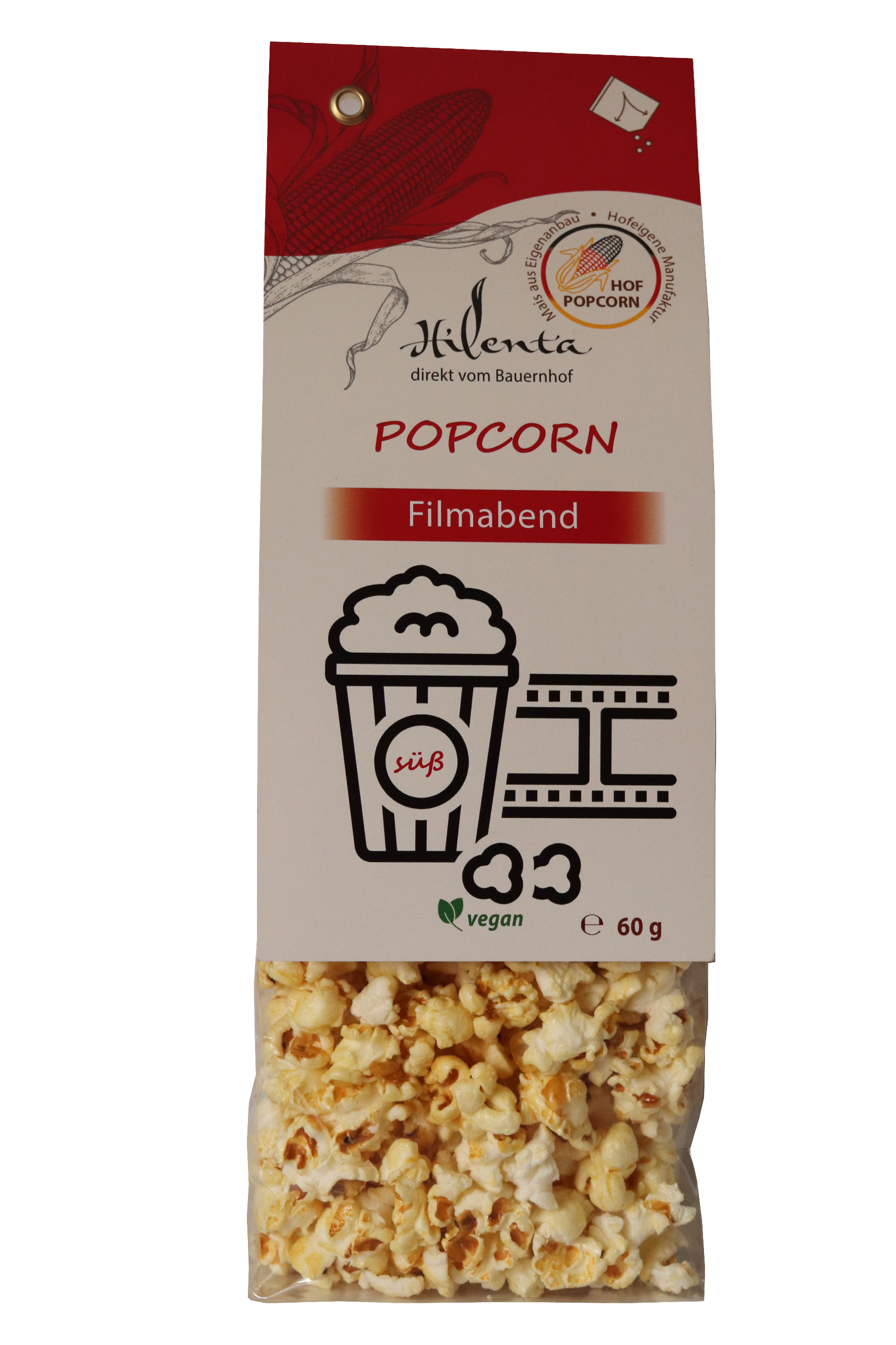 Popcorn Filmabend, süß, 60 g