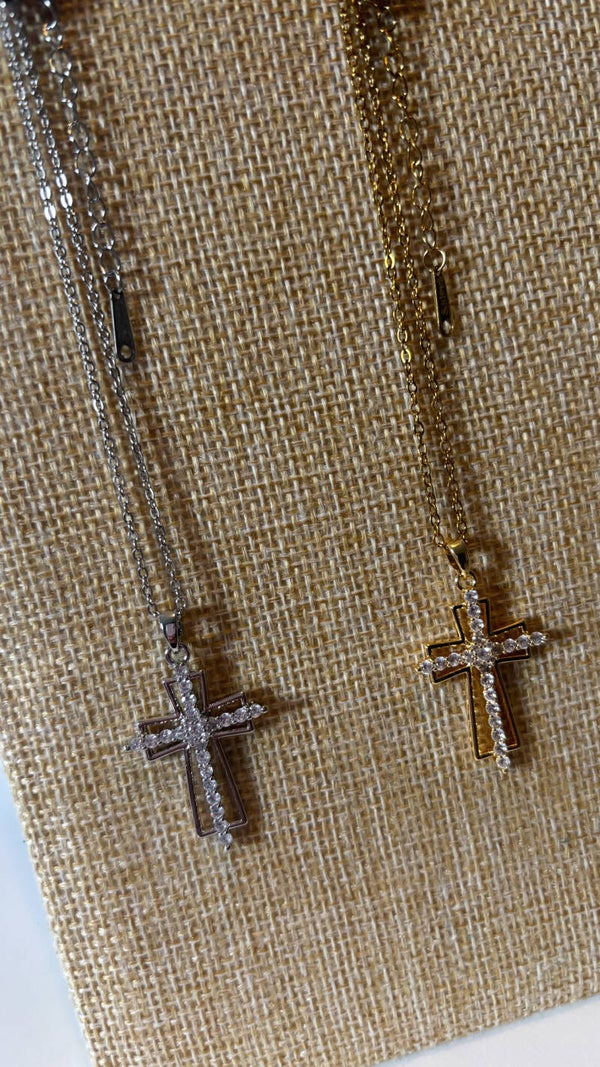 Stainless steel cross necklace