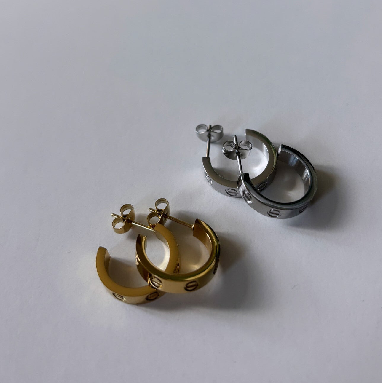 Small hoop earrings