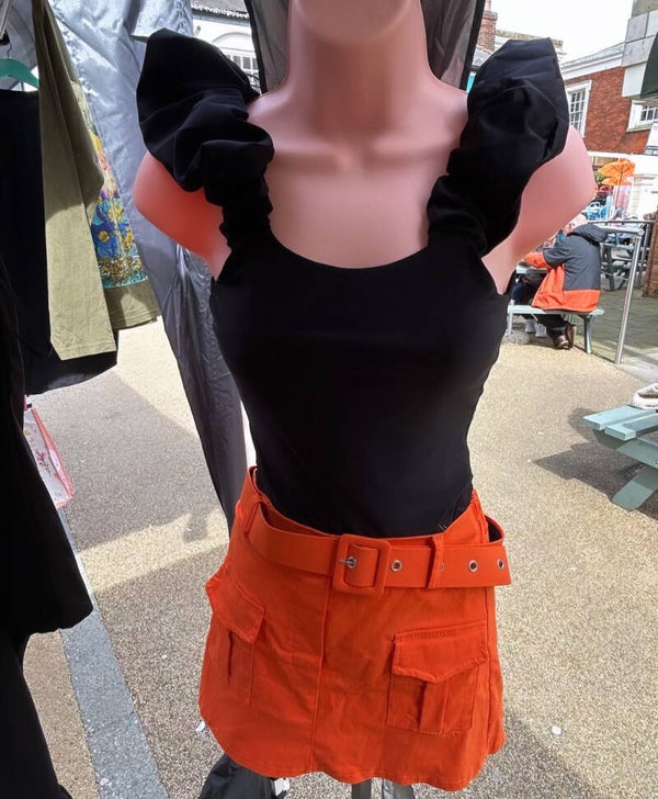 Orange skort