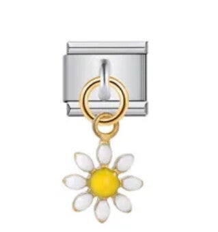 Silver & gold stainless steel charm