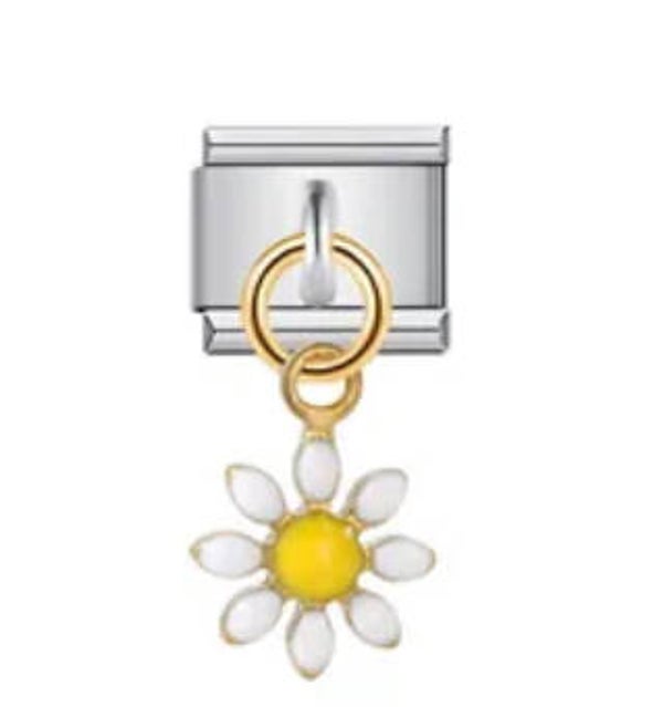 Silver & gold stainless steel charm