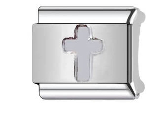 Stainless steel cross charm