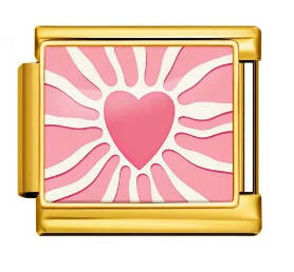 Gold heart charm