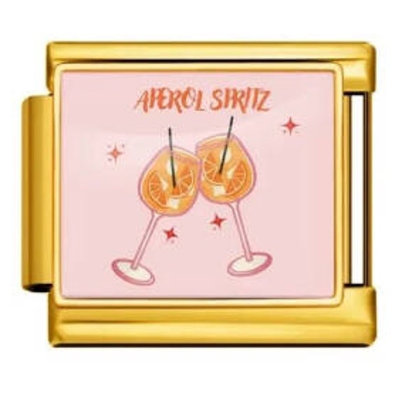 Gold cocktail charm