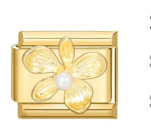 Gold flower charm