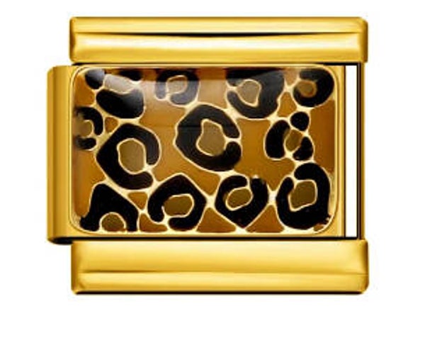 Gold leopard charm