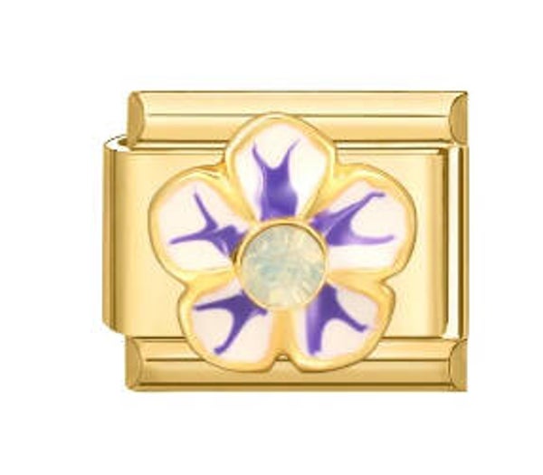 Gold flower charm